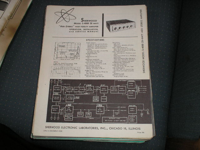 S-4000  Amplifier Operation,Installation,Service Manual.